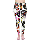 Regular Leggings (8-12 UK Size) - Graffiti Glasses Pug - Kukubird_UK