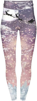 Highwaisted Leggings (10-16 UK Size) - Santas Flight