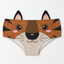 Ear Pantie - Wild Tiger (6-10 UK Size) - Kukubird-UK