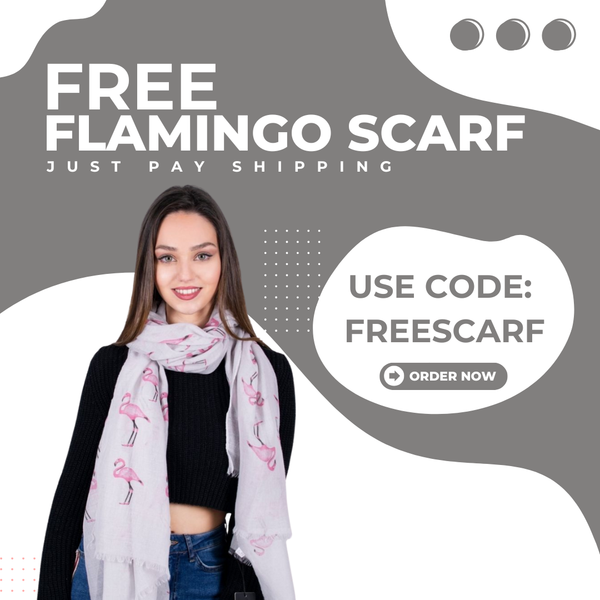 Scarf - Flamingo Grey