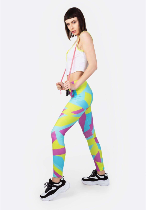 Regular Leggings (8-12 UK Size) - Neon Sport