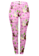 Regular Leggings (8-12 UK Size) - Llamacorn - Kukubird-UK