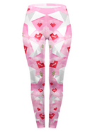 Regular Leggings (8-12 UK Size) - Origami Love Doves - Kukubird-UK