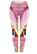 Regular Leggings (8-12 UK Size) - Princess Pugerella - Kukubird-UK