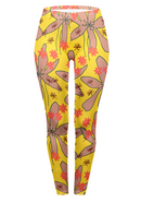 Regular Leggings (8-12 UK Size) - Florals Large Flowers