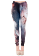 Regular Leggings (8-12 UK Size) - Galaxy Black - Kukubird-UK