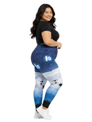 Curve Leggings (14-18 UK Size) - Over The Moon