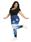 Curve Leggings (14-18 UK Size) - Over The Moon