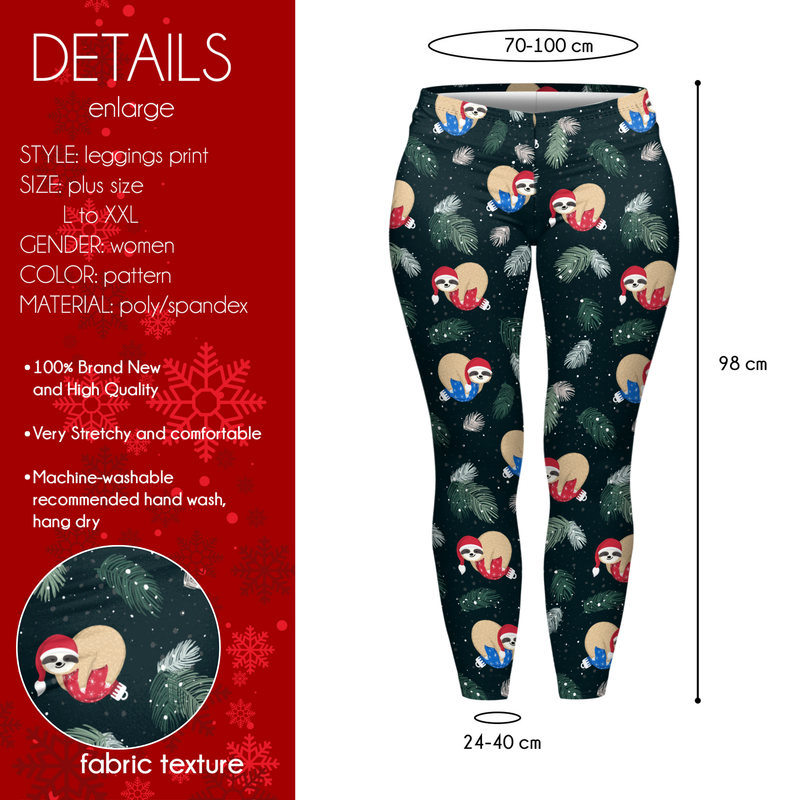 Curve Leggings (14-18 UK Size) - Slothmas