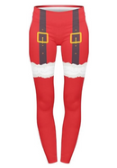 Highwaisted Leggings (10-16 UK Size) - Santa Girl