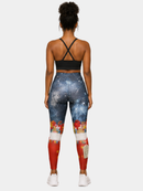 Regular Leggings (8-14 UK Size) - With Love Santa - Kukubird-UK