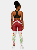 Regular Leggings (8-14 UK Size) - Wreath & Bells - Kukubird-UK
