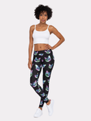 Regular Leggings (8-12 UK Size) - Neon Cat - Kukubird-UK
