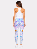 Regular Leggings (8-12 UK Size) - Flying Hearts - Kukubird-UK
