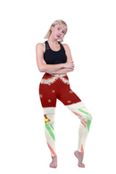 Regular Leggings (8-14 UK Size) - Wreath & Bells