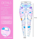Regular Leggings (8-12 UK Size) - Flying Hearts - Kukubird-UK
