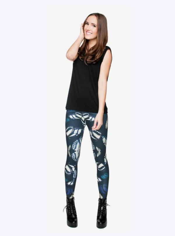 Regular Leggings (8-12 UK Size) - Butterfly - Kukubird-UK