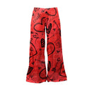 Loungewear Red Heart Doodles (UK Size 8-14) - Kukubird-UK